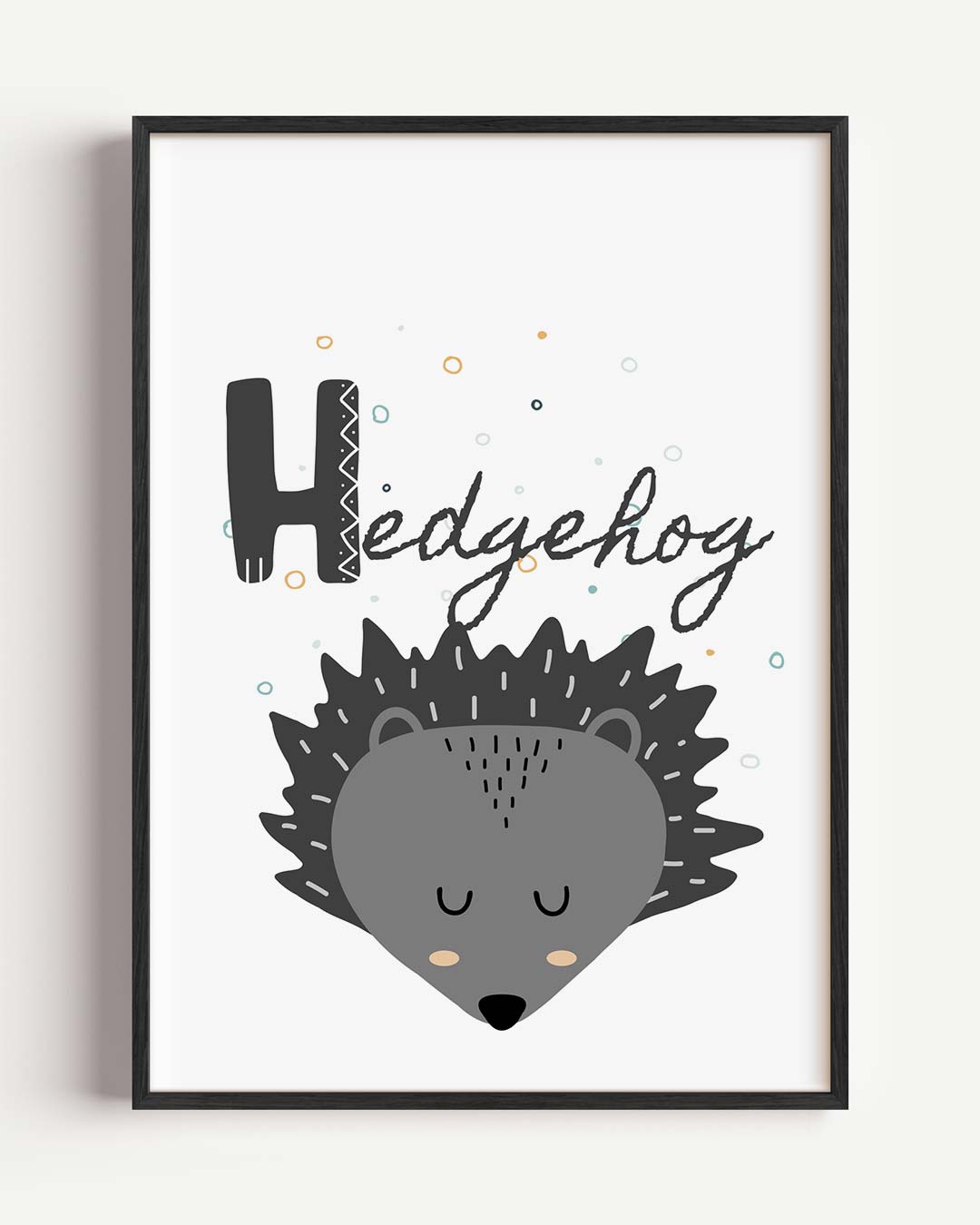 Schattige Egel Poster-WallArtistic