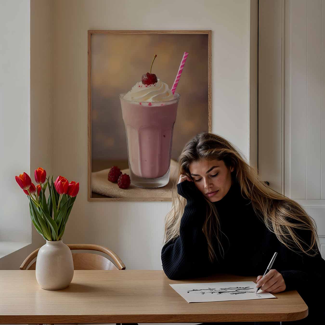 Romantische Milkshake Poster-WallArtistic