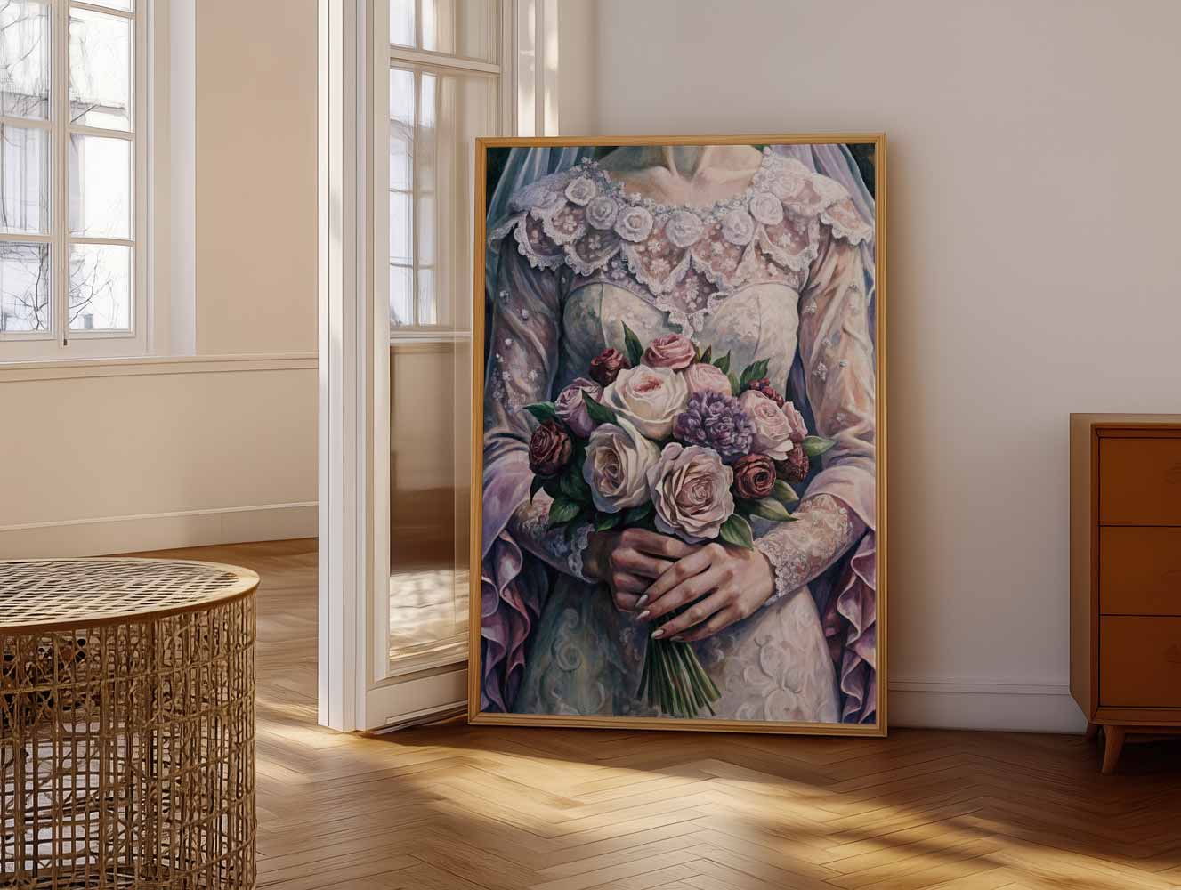 Romantische Bruidsbloemen Poster-WallArtistic