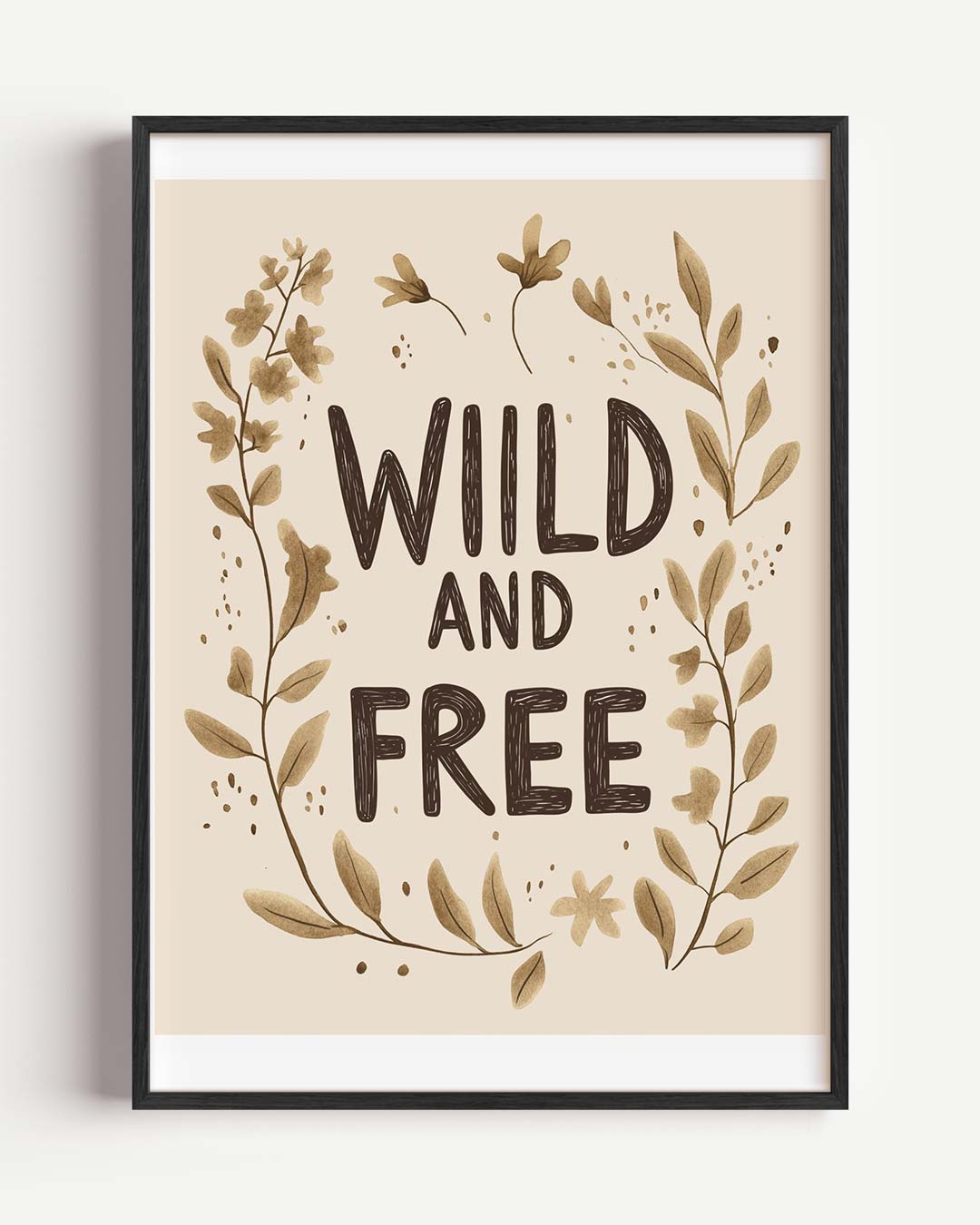 Wild and Free Boho Poster-WallArtistic