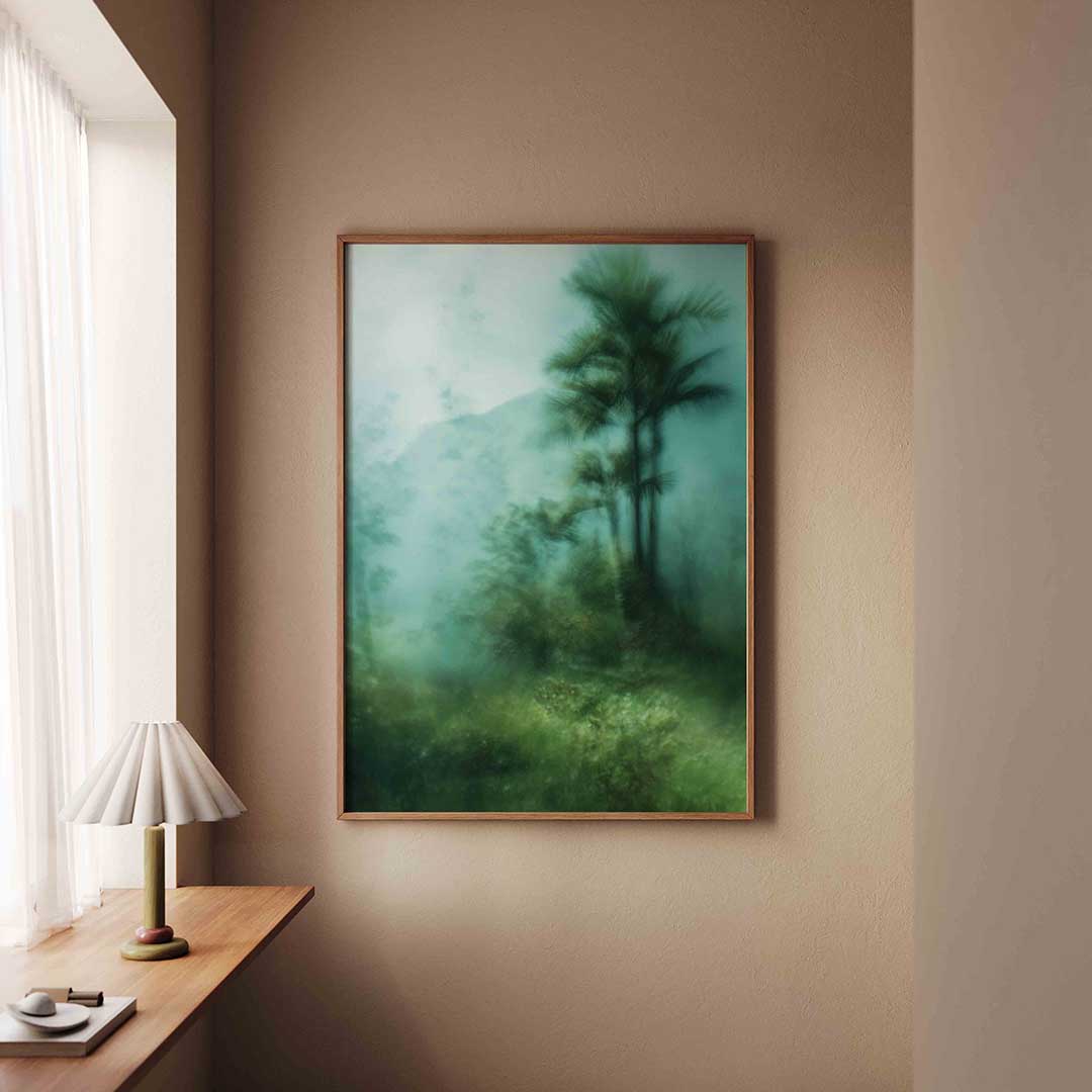 Mistige bomen Poster