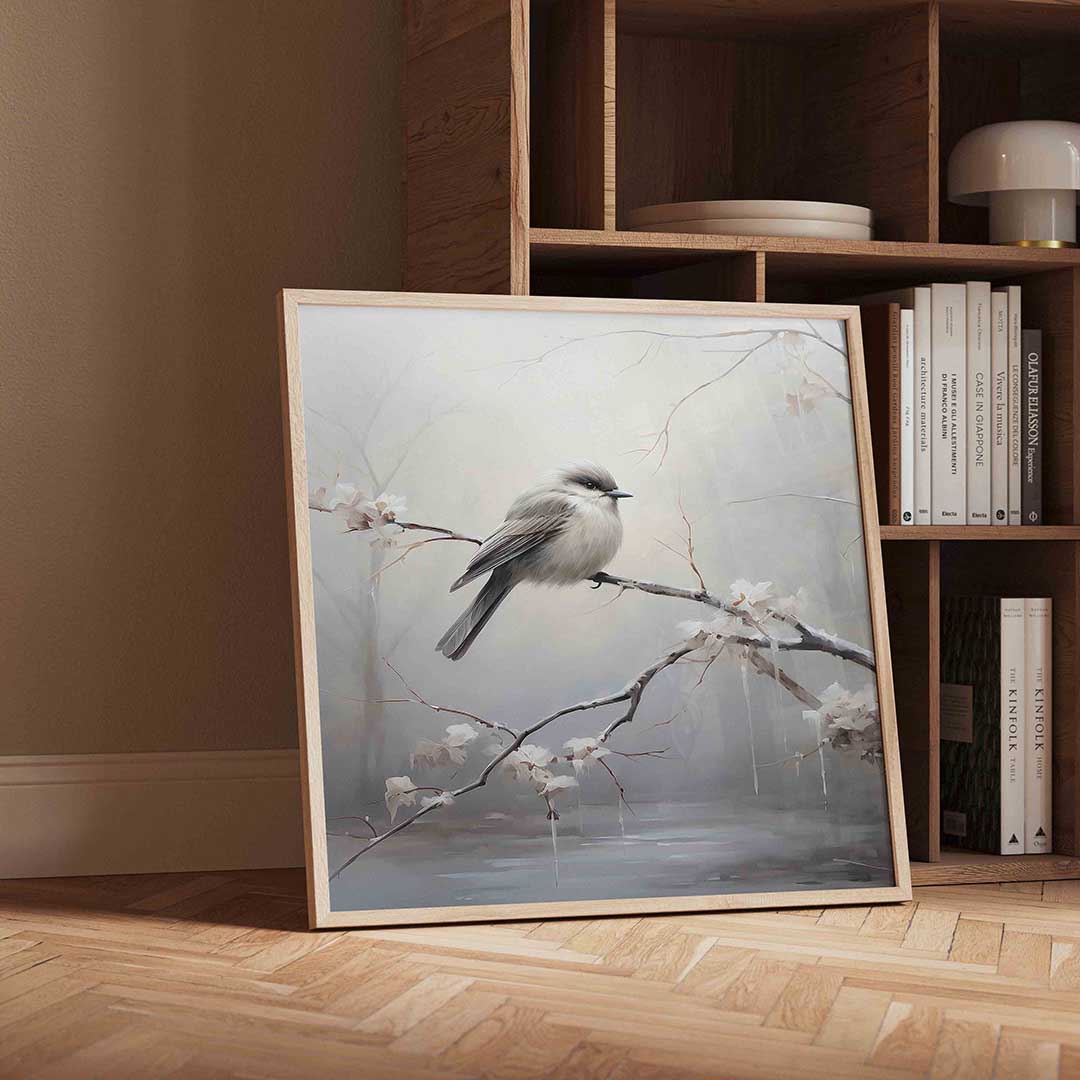 Vogel op tak Poster