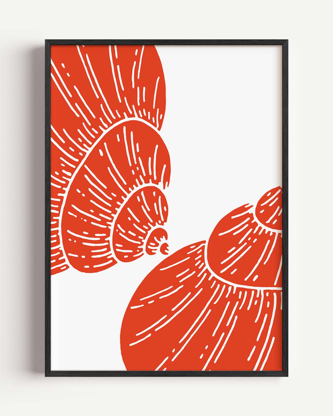Schelpen in Stijl Poster-WallArtistic