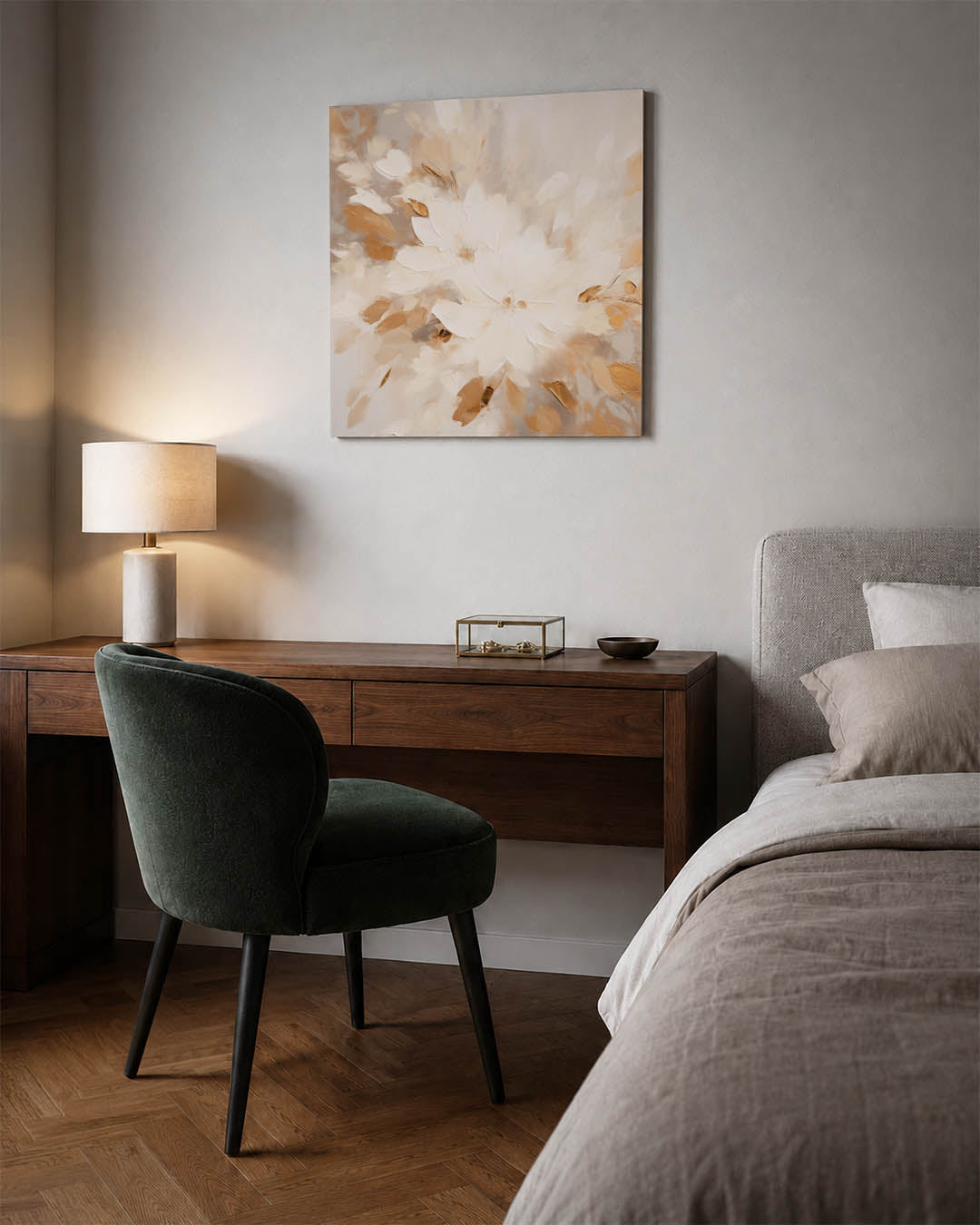 Bloemrijke compositie Kunstwerk