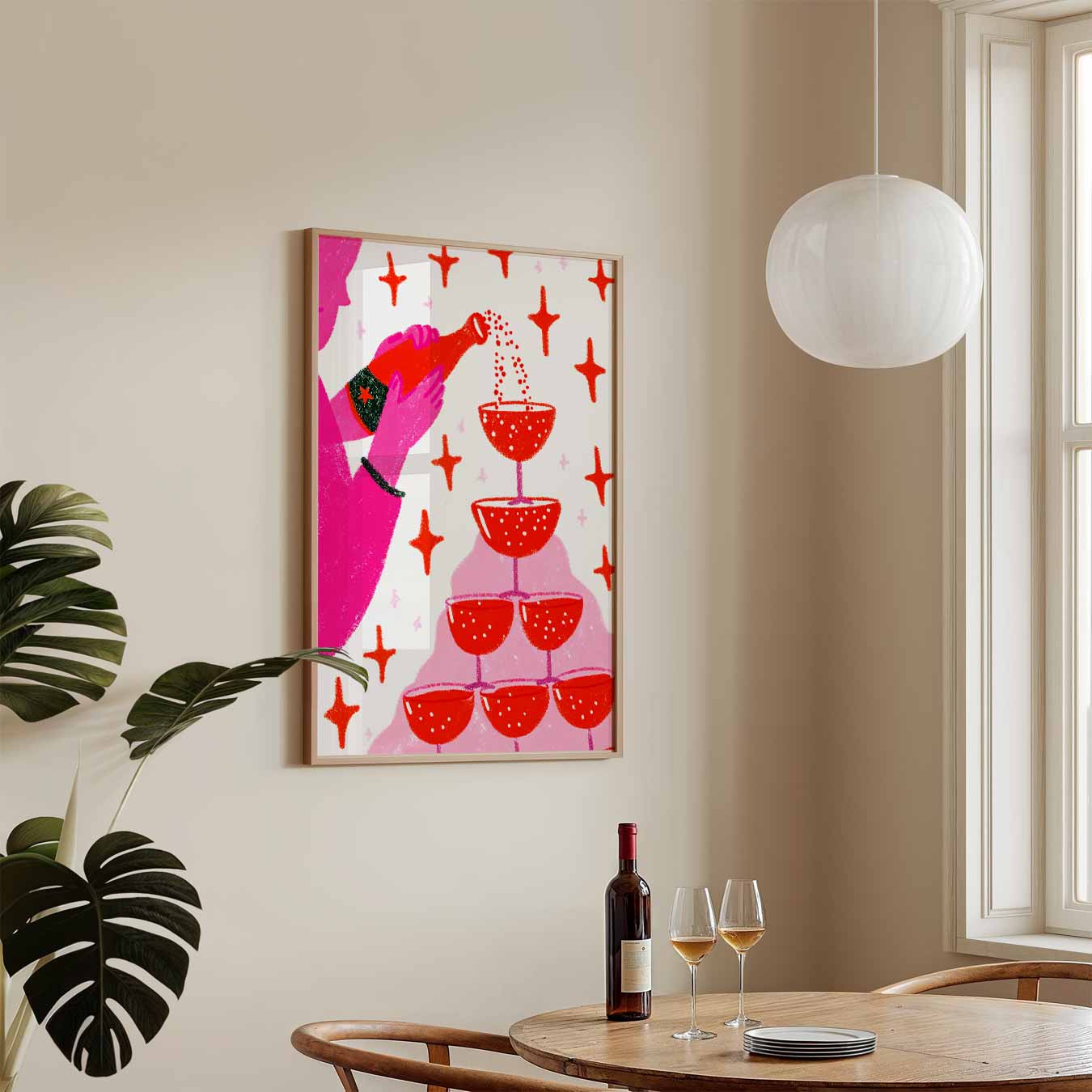 Bubbels & Sprankels Feestposter-WallArtistic