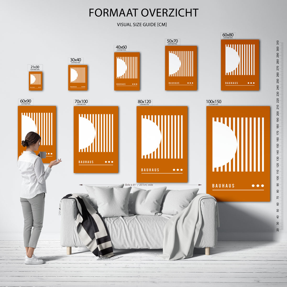 Lijnen en vlakken Poster