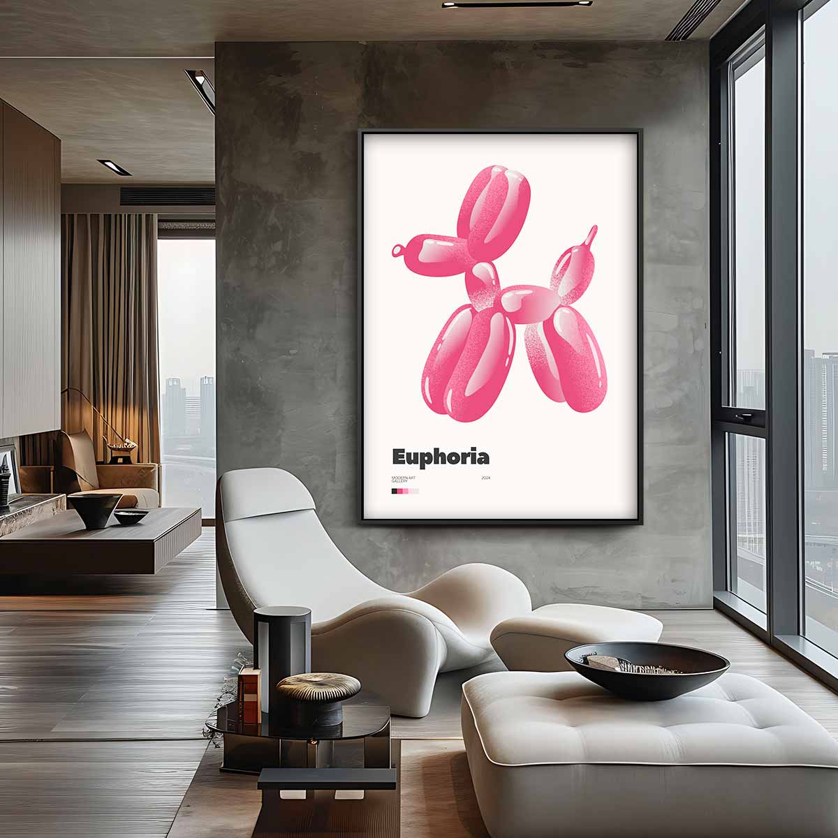Speelse Euforie Kunstwerk-canvas-dibond-plexiglas-wanddecoratie-WallArtistic