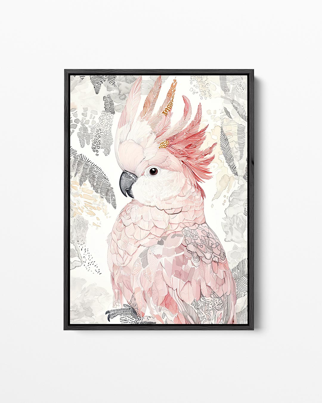 Gedetailleerde vogelillustratie Kunstwerk