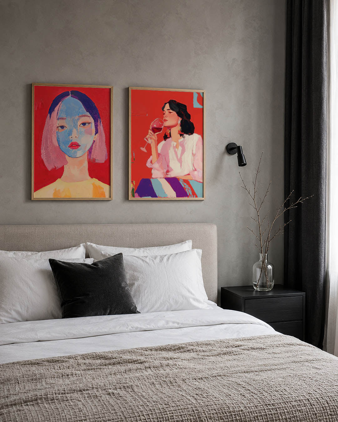 Kleurrijk portret Posterset