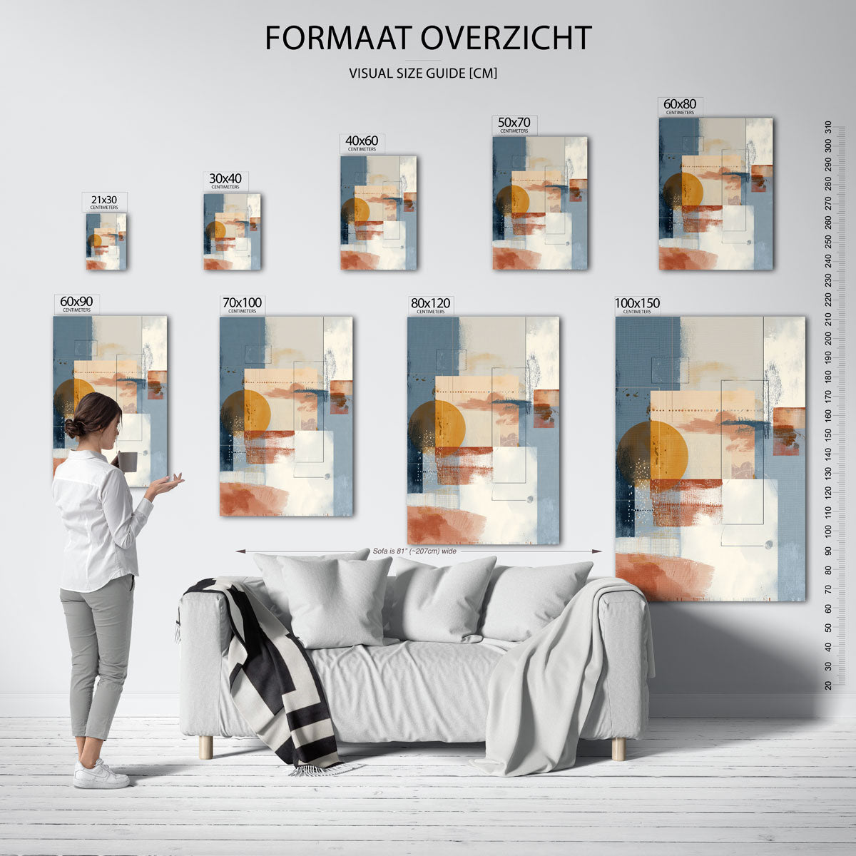 Abstracte vormen Poster