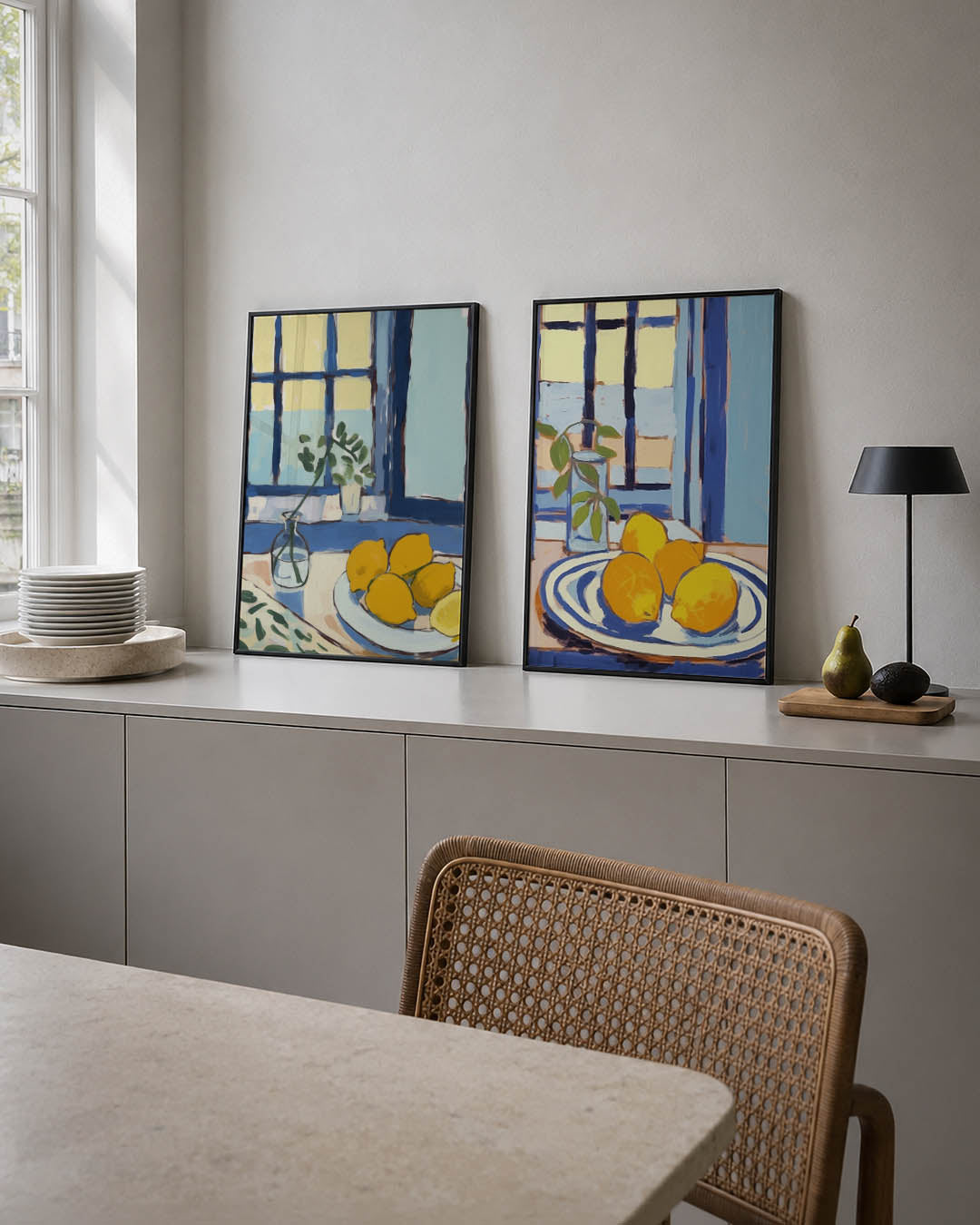 Citroenvenster Posterset