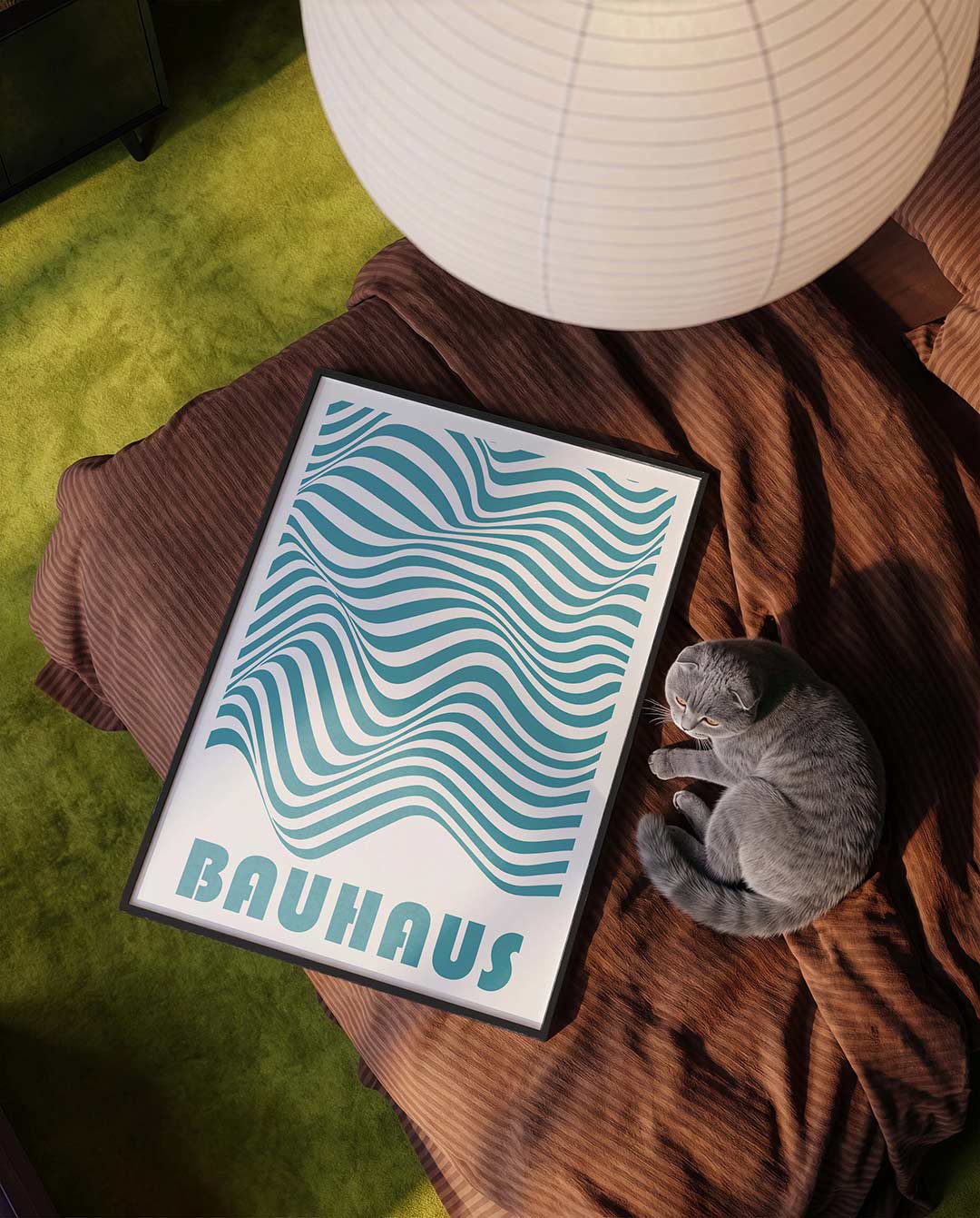 Golvend lijnenspel Poster