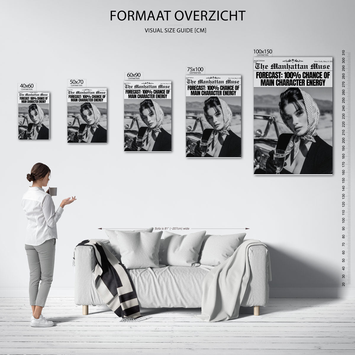 Stijlvolle nostalgie Kunstwerk