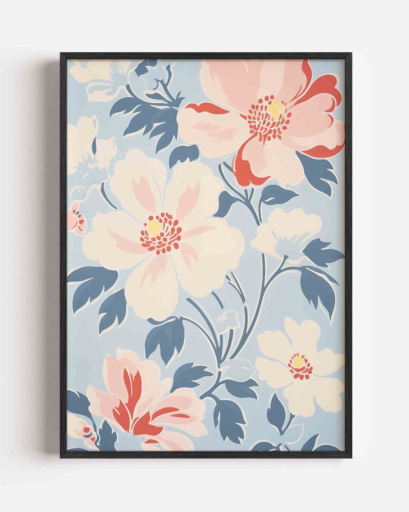 Bloemen en bladeren Poster