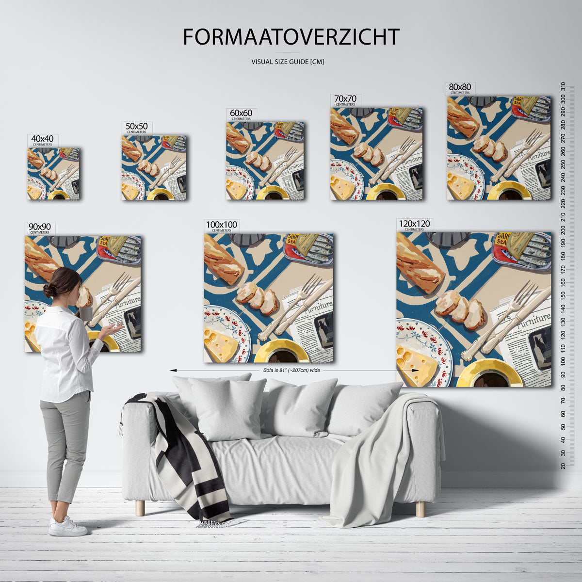 Ontbijt tafel Poster