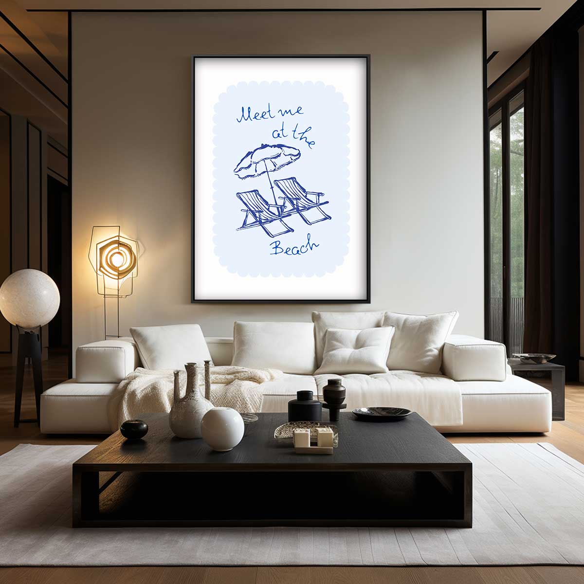 Strand Avontuur Poster Kunstwerk-canvas-dibond-plexiglas-wanddecoratie-WallArtistic
