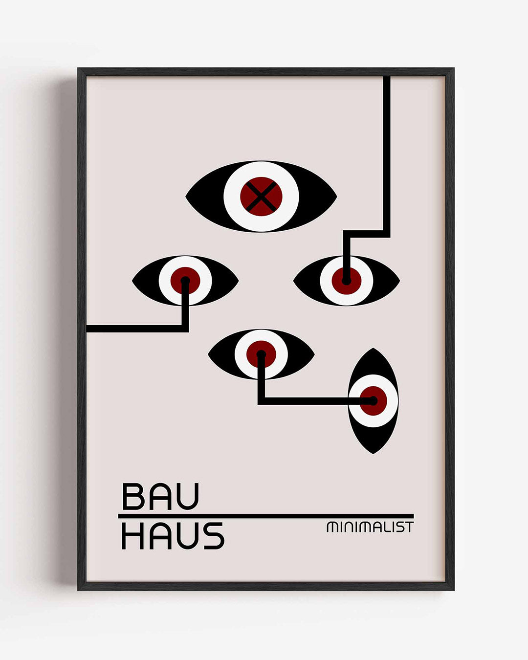 Oogvormen en lijnen Poster