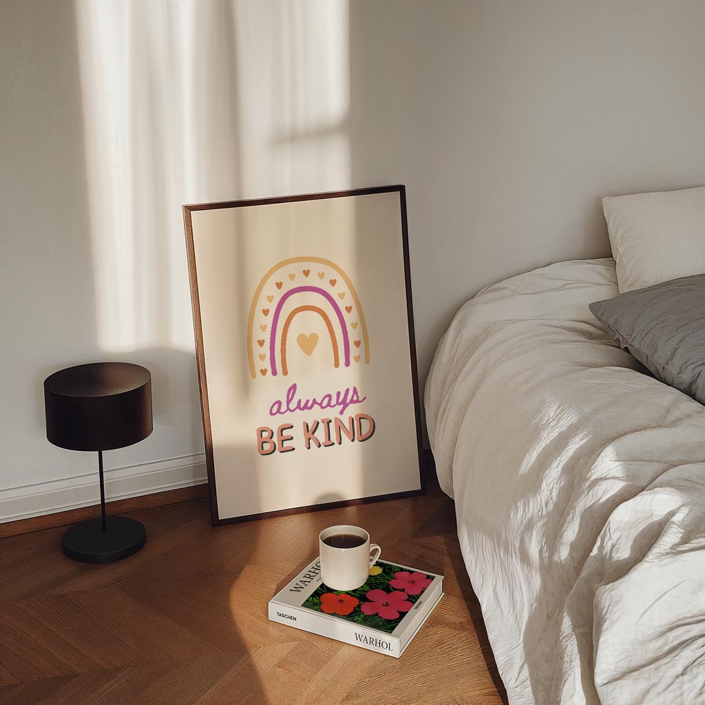 Rainbow Vibes Positivity Poster-WallArtistic