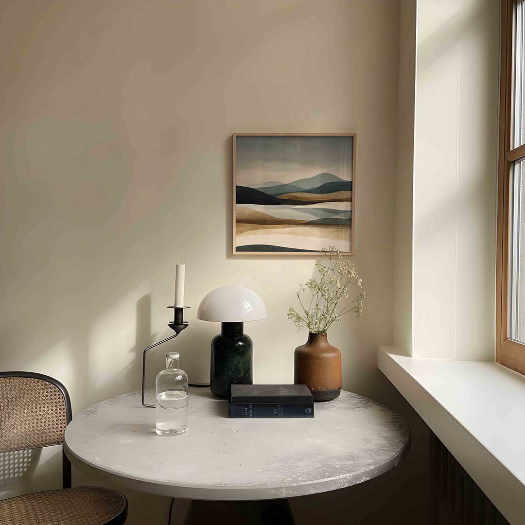 Landschap met heuvels Poster