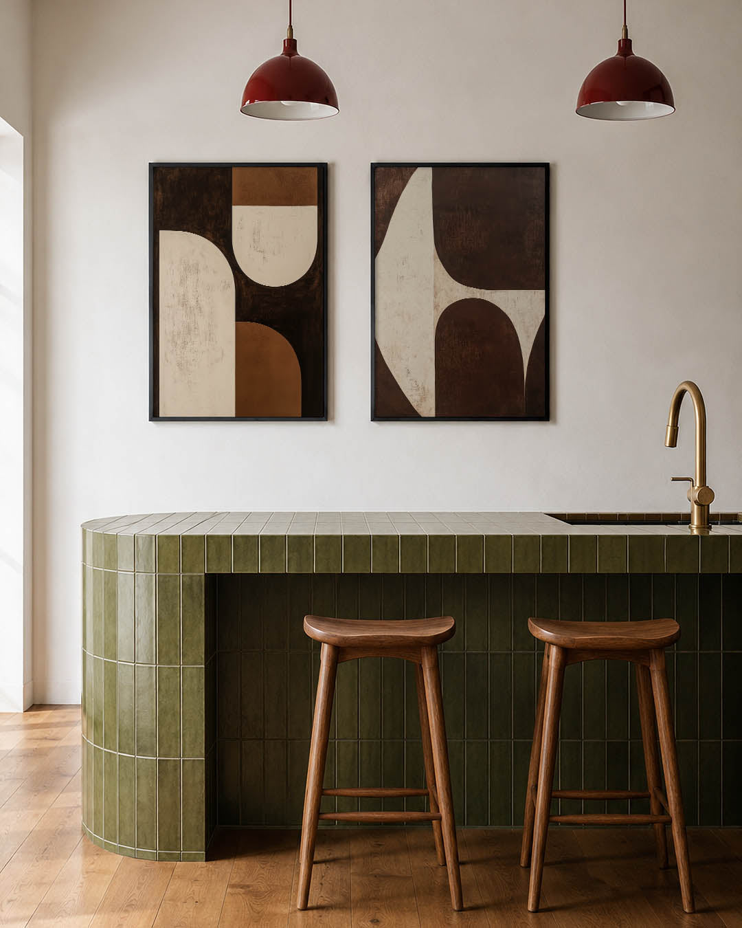 Vorm en kleurvlakken Posterset