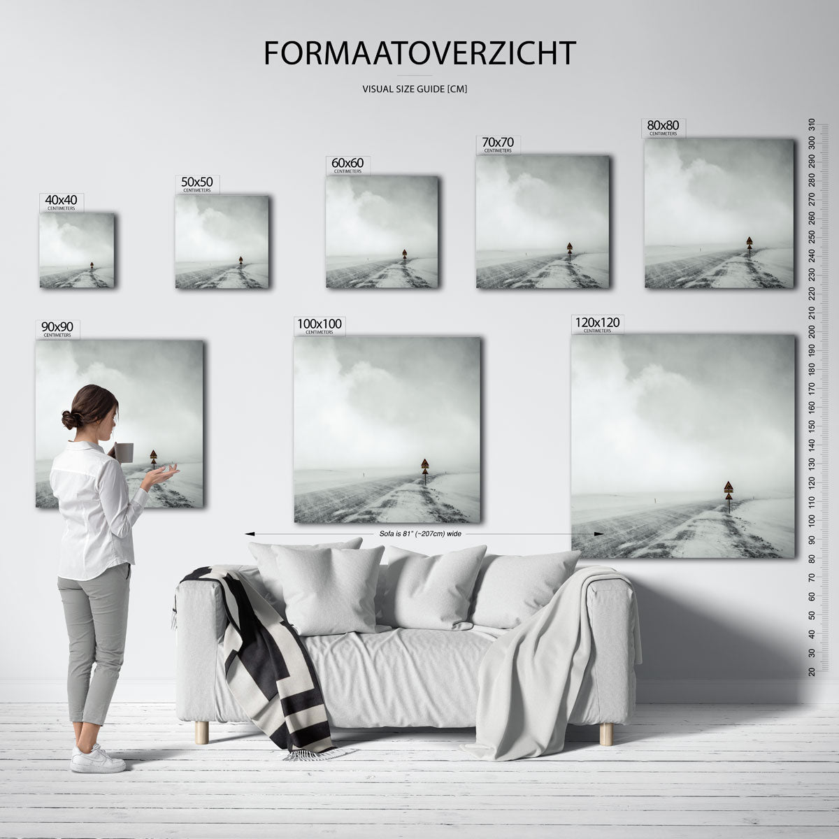 Winterweg Kunstwerk
