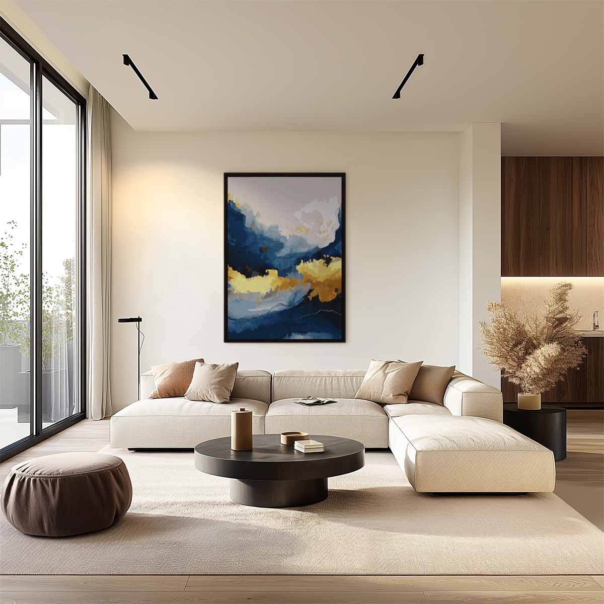 Hemelse Blauwe Dromen Kunstwerk-canvas-dibond-plexiglas-wanddecoratie-WallArtistic
