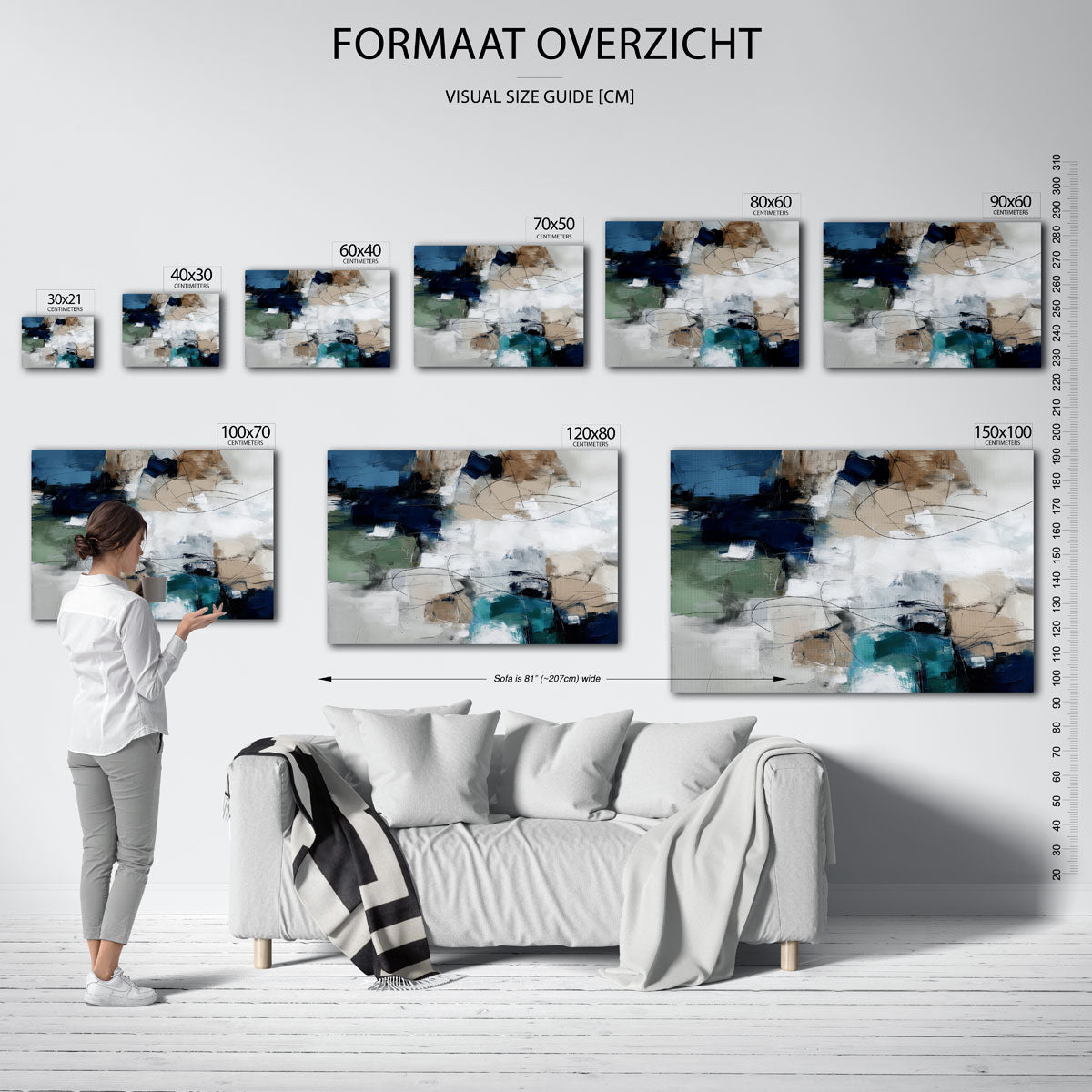 Abstracte vormen Poster