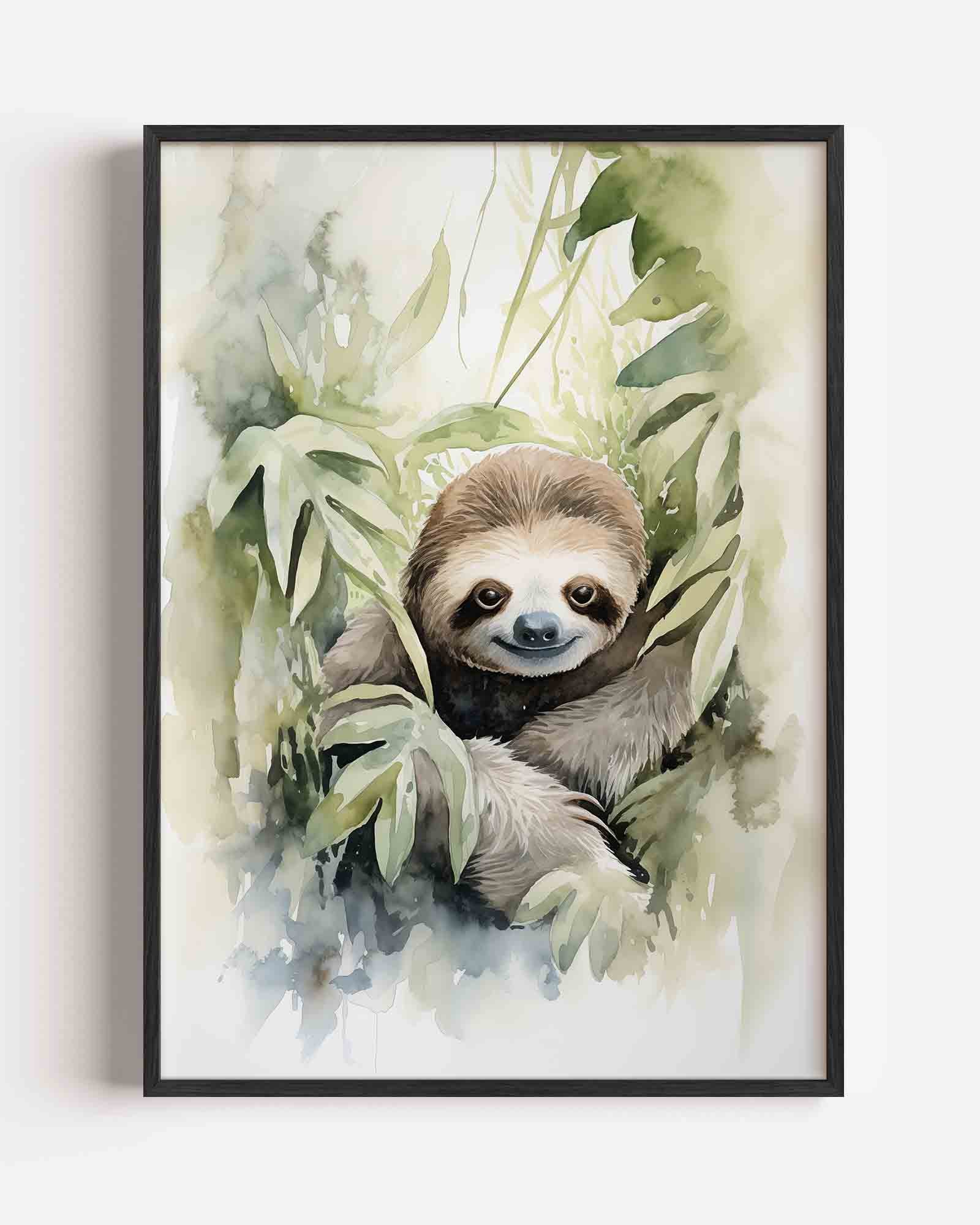 Lui dier tussen bladeren Poster