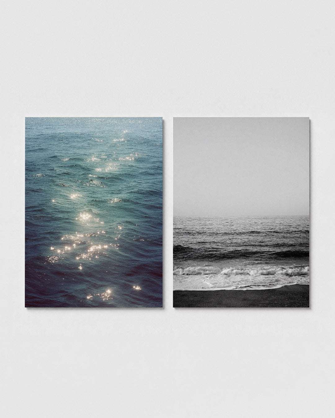 Zonneschittering op water Posterset