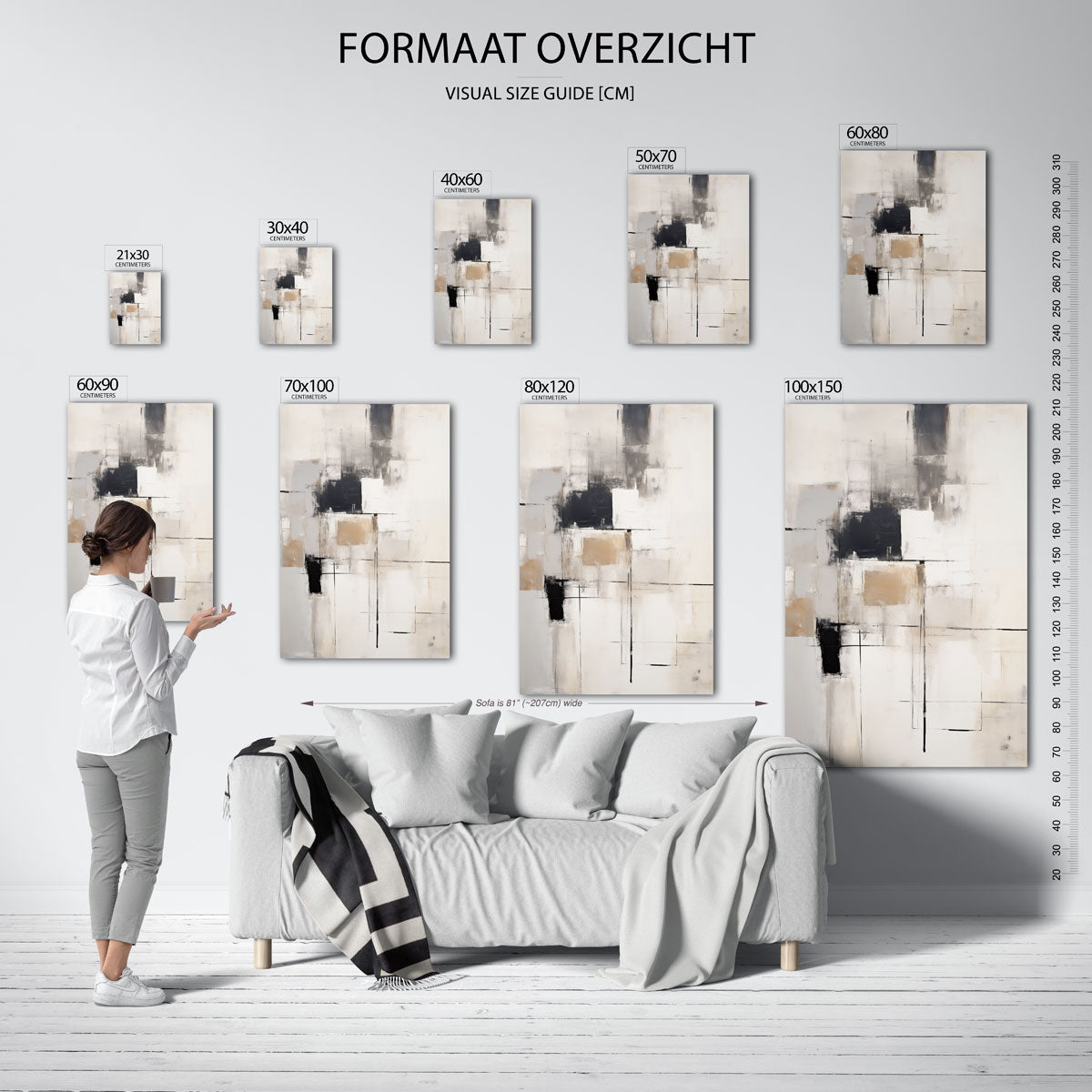 Abstracte lijnen Poster
