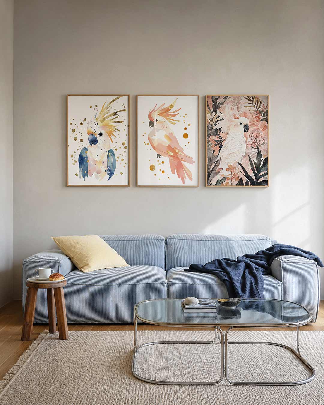 Vogel en goud Posterset