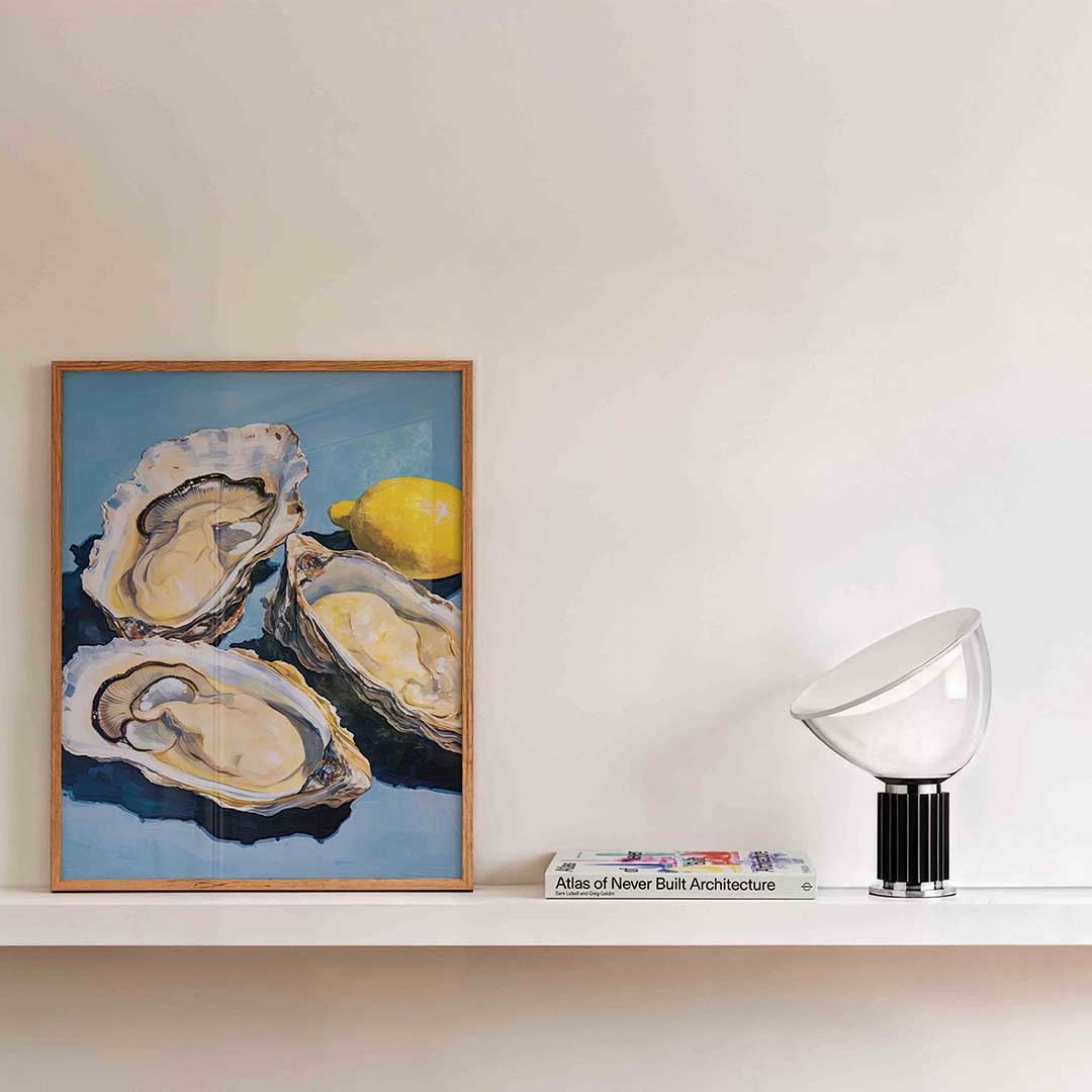 Oesters en citroen Poster
