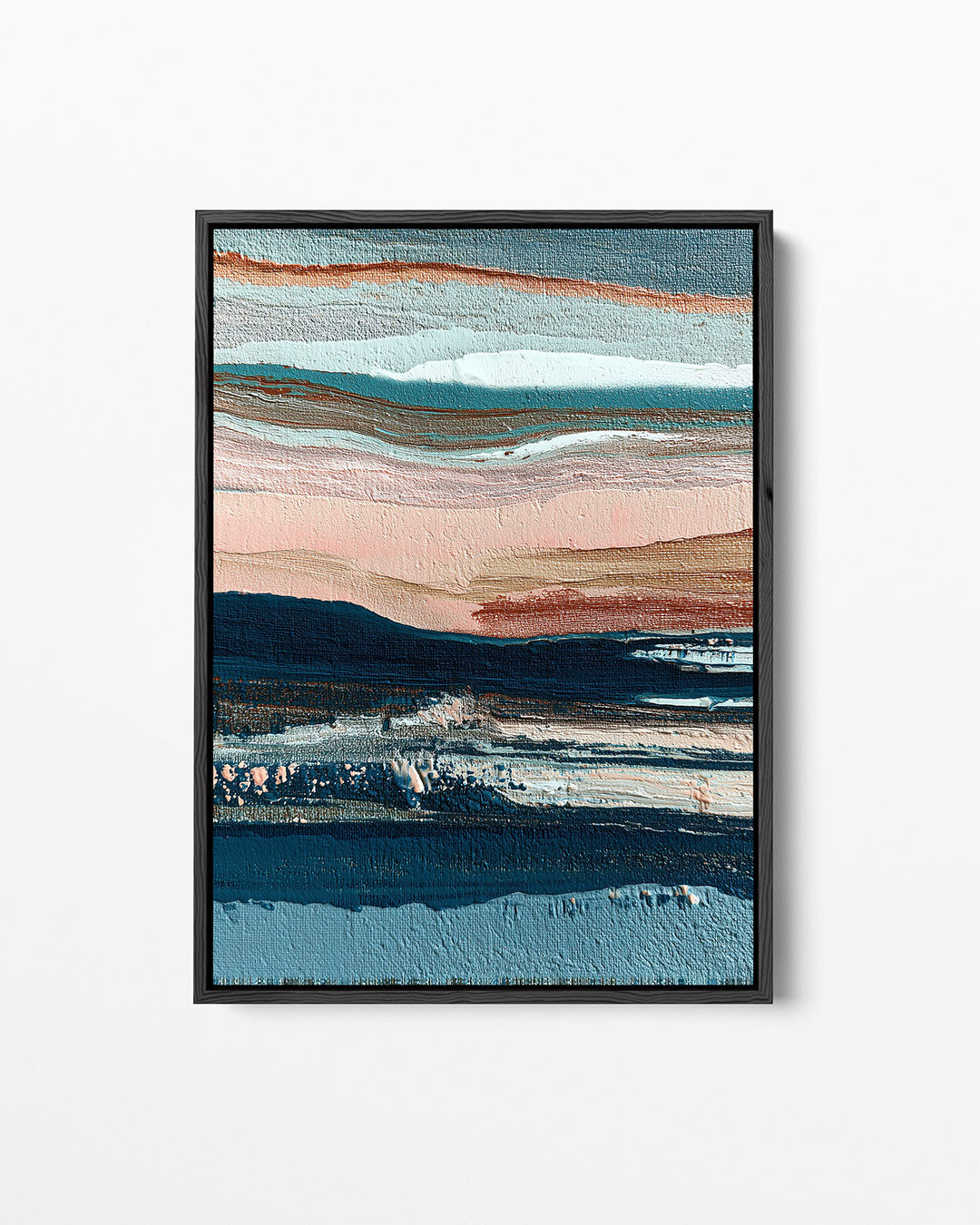Gelaagde kleurencompositie Kunstwerk