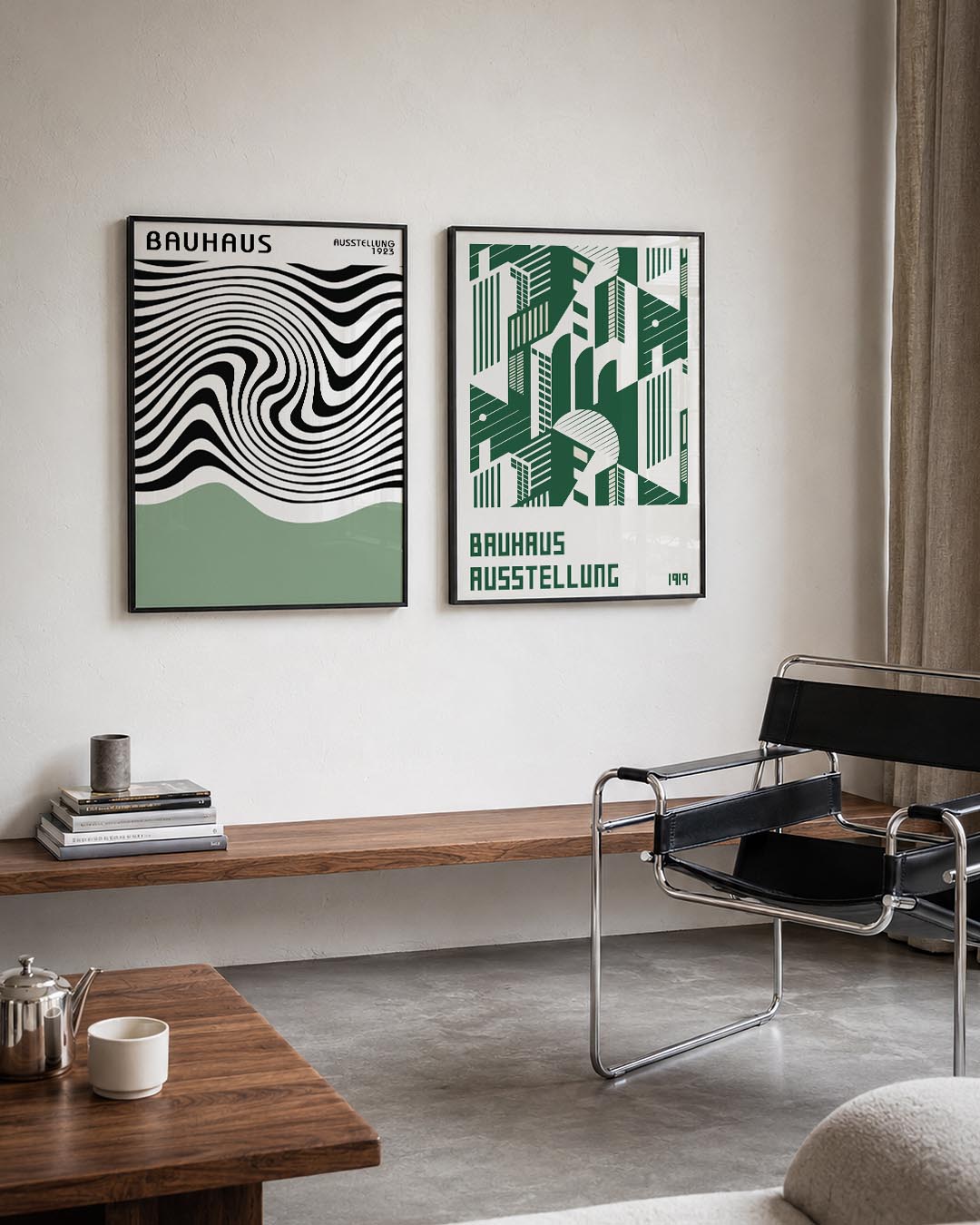 Golvende lijnen Posterset