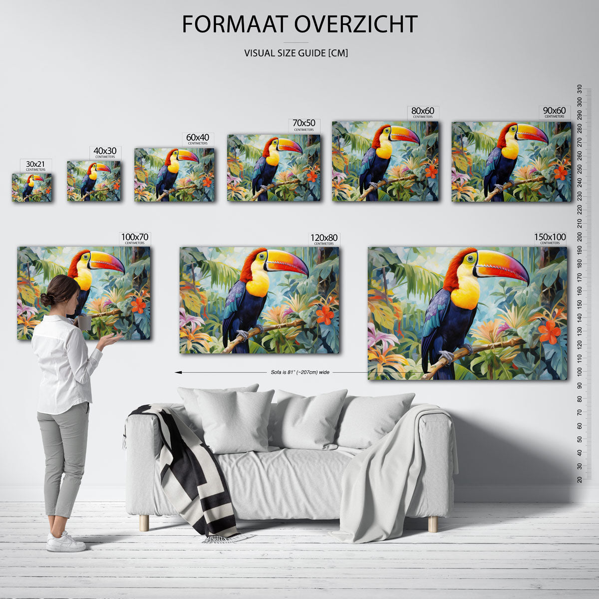 Tropische vogel Poster
