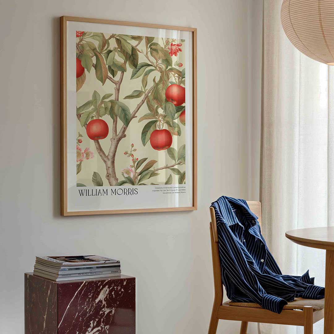 Appelboom en bloemen Poster