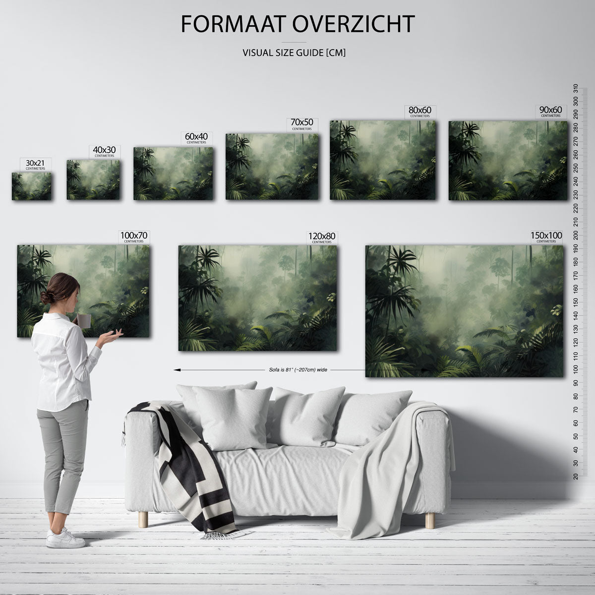 Tropisch bladerdek Poster