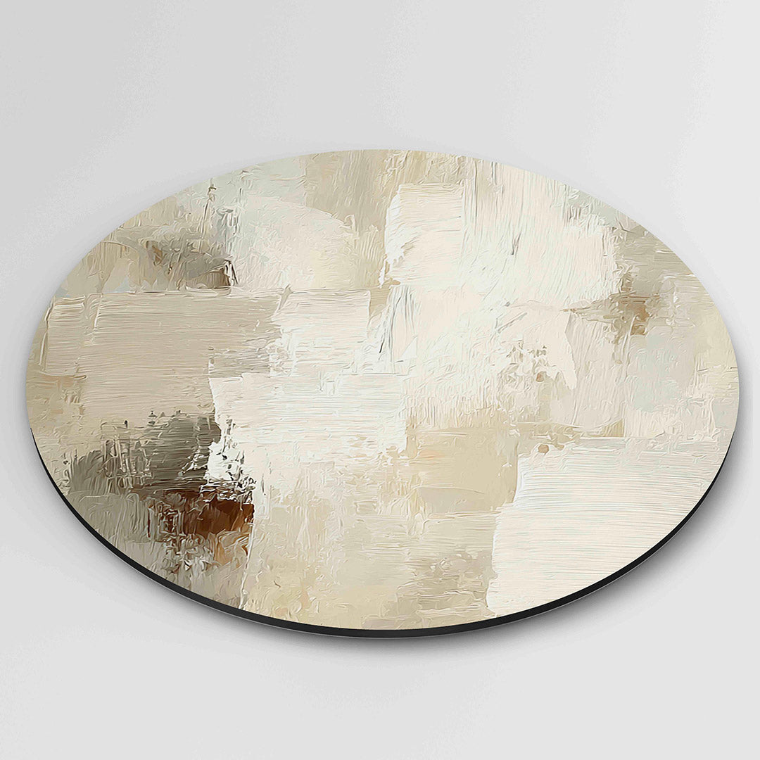 Abstracte beige Muurcirkel