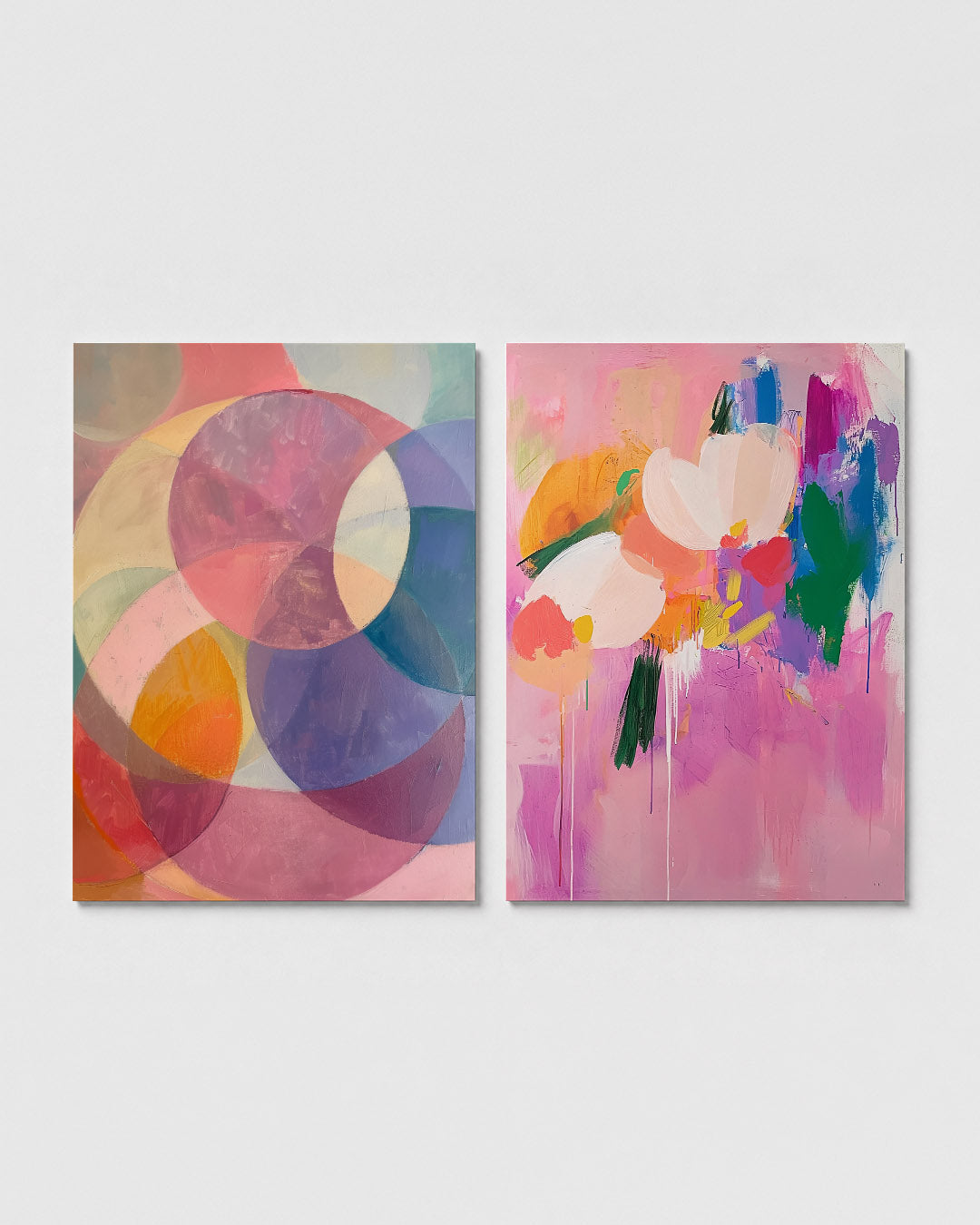 Kleurrijke cirkelharmonie Posterset