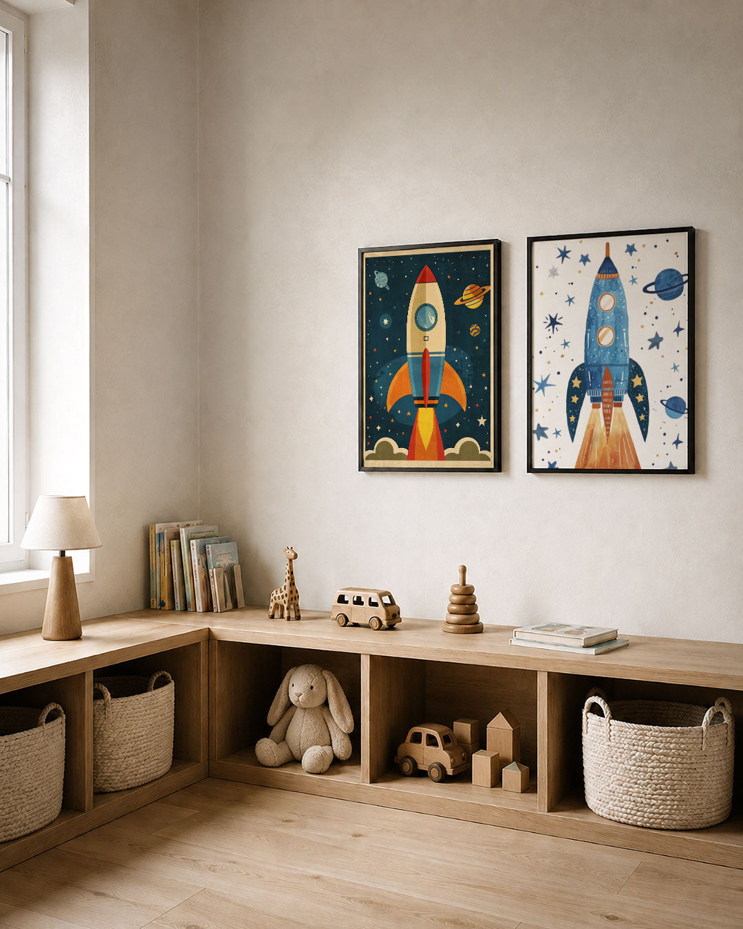 Ruimtevaart en sterren Posterset