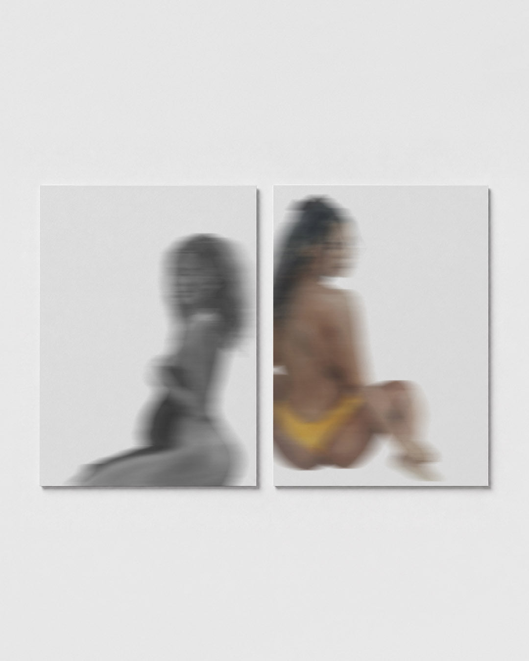 Vervagende silhouet Posterset