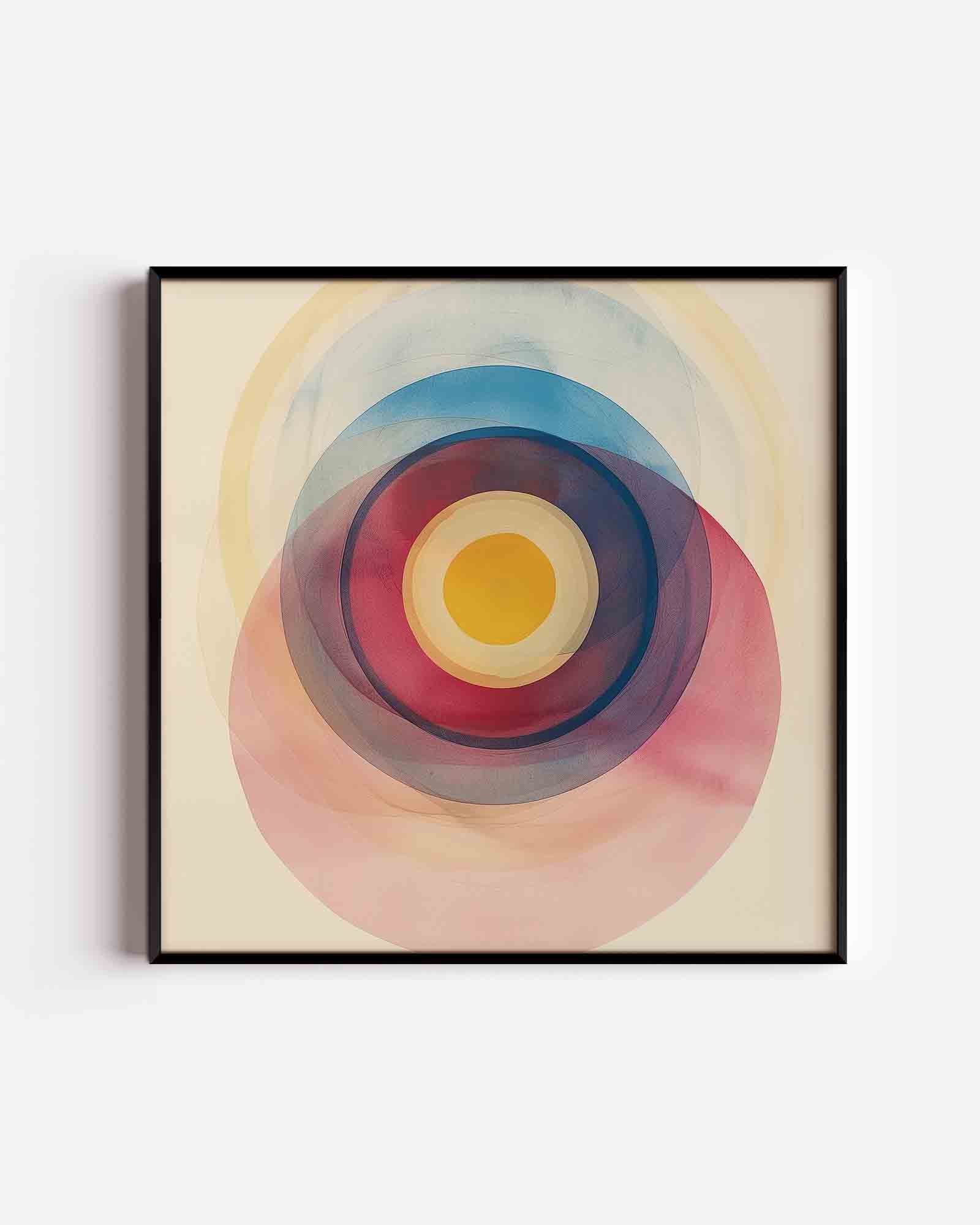 Concentrische cirkels Poster