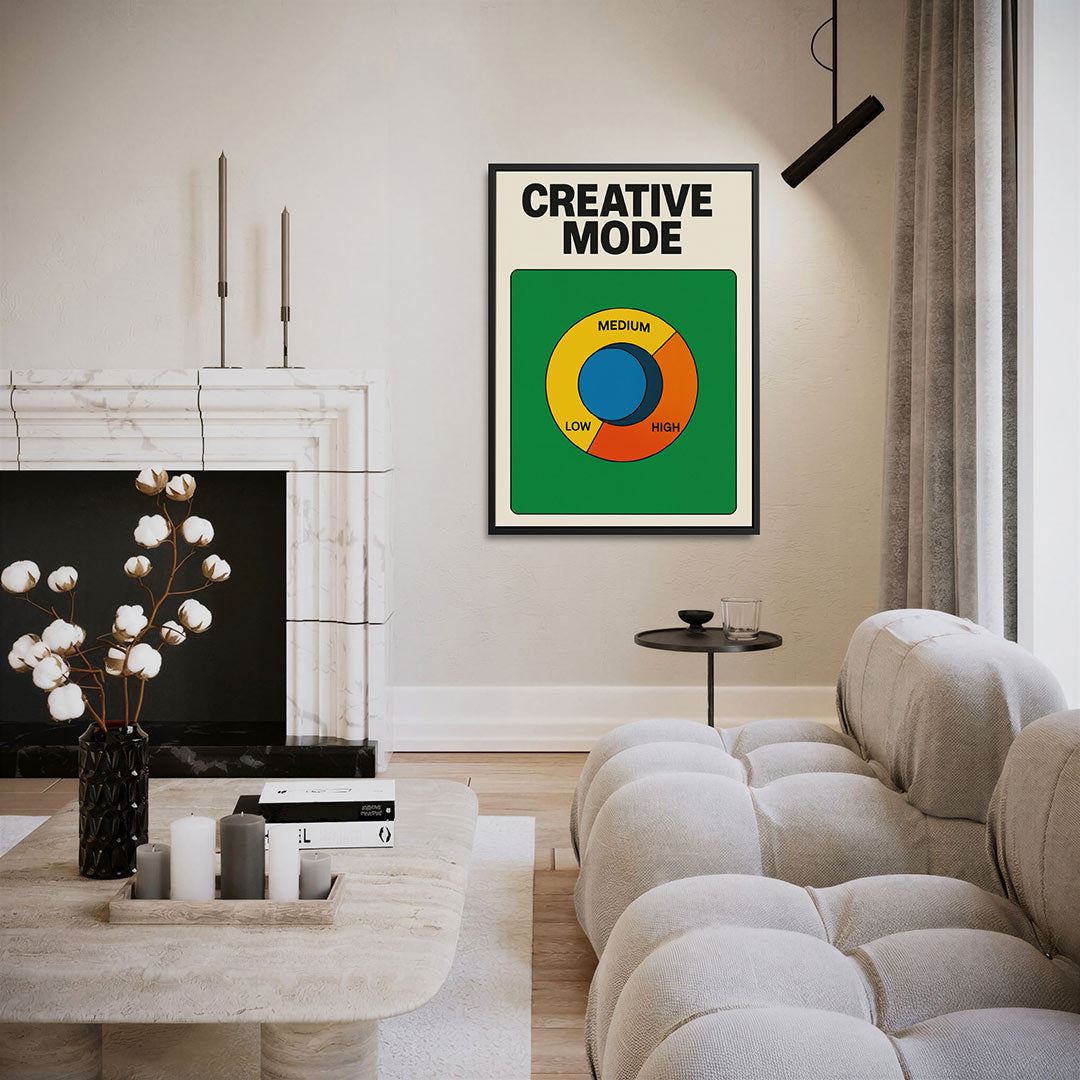 Kleurrijke cirkelcompositie Kunstwerk