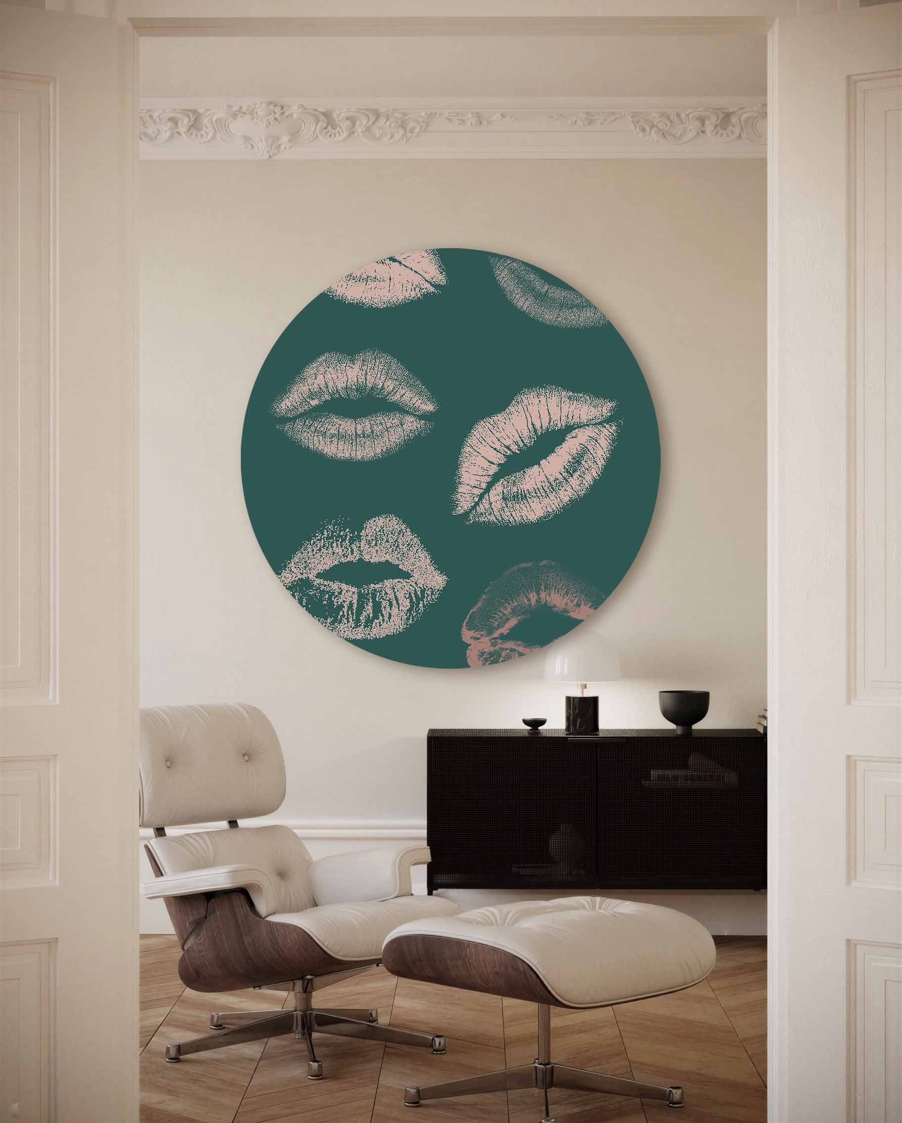 Lippenprint Muurcirkel