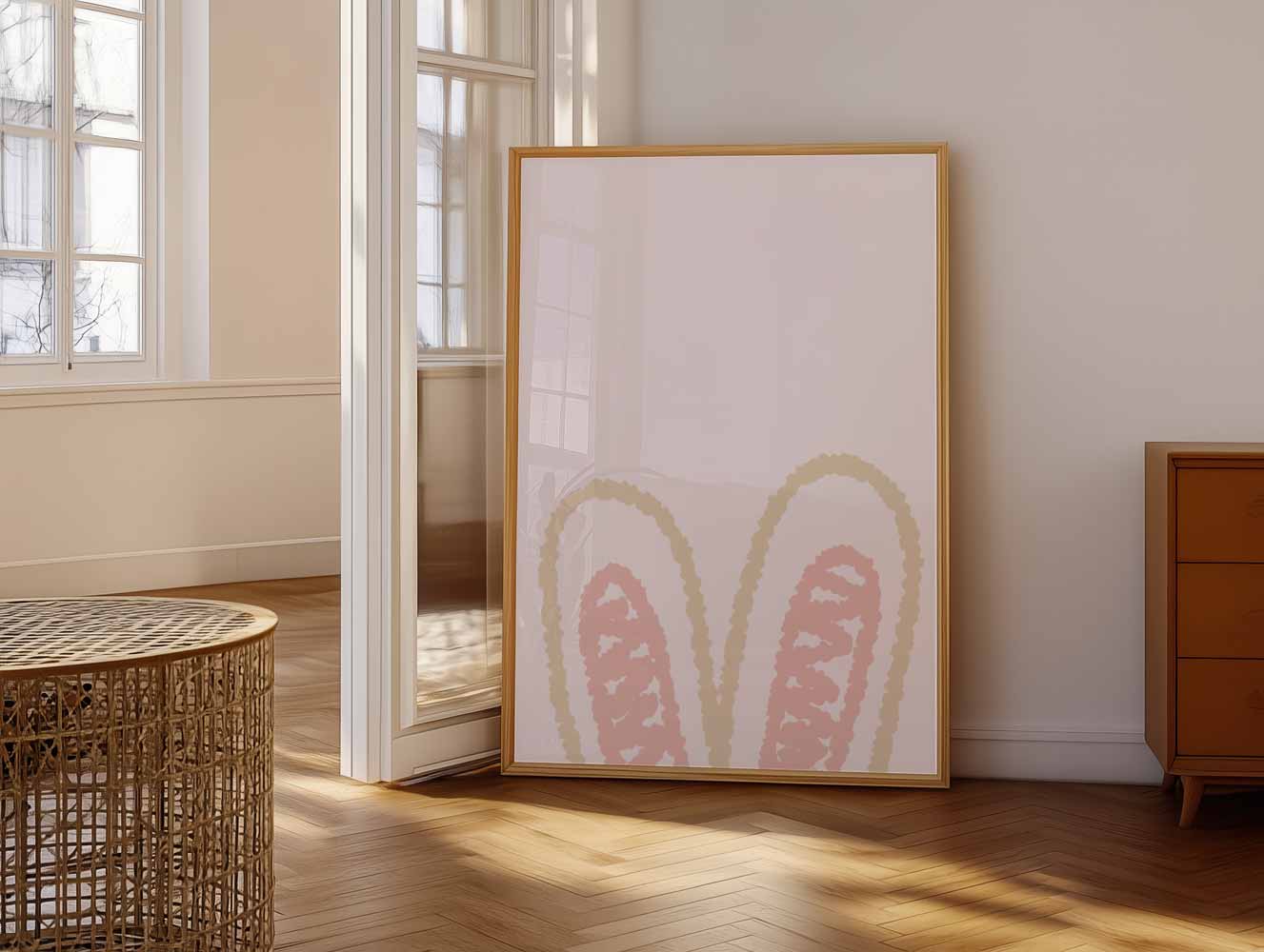 Romantische Bunny Oren Poster-WallArtistic