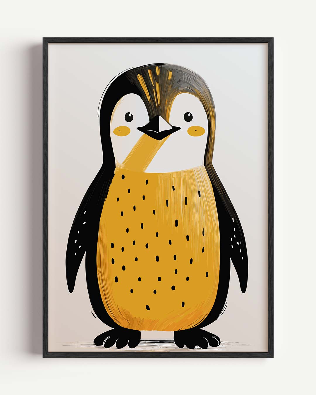 Schattige Pinguïn Illustratie Poster-WallArtistic
