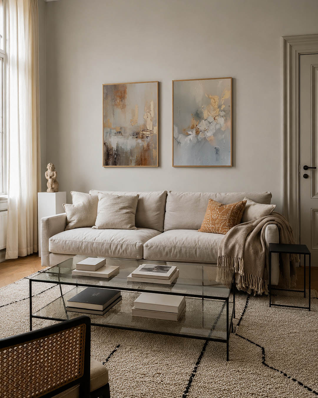 Textuur en gloed Posterset