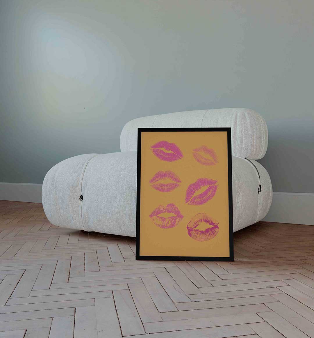 Lipafdrukken Poster