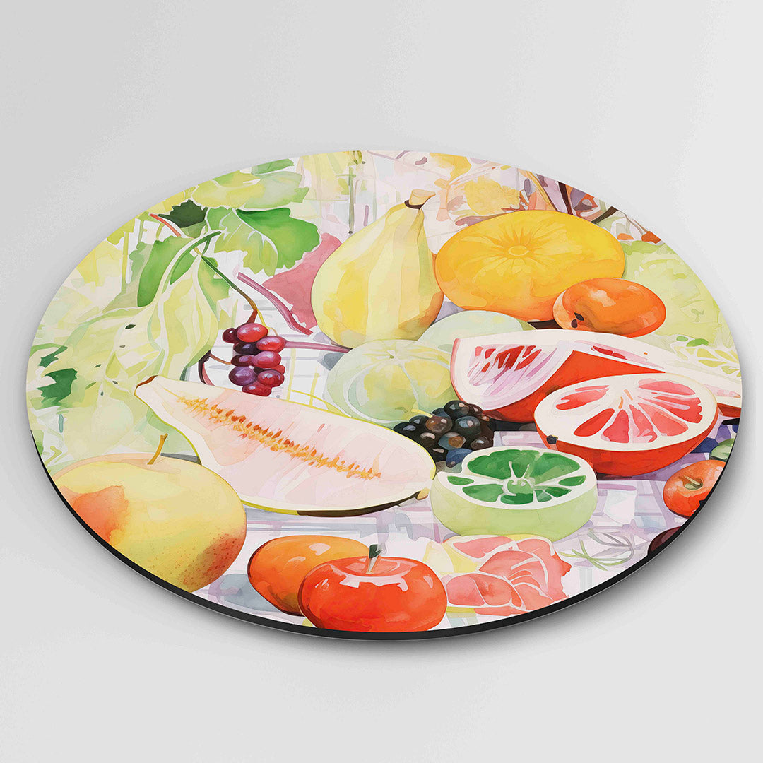 Fruit en bladeren Muurcirkel