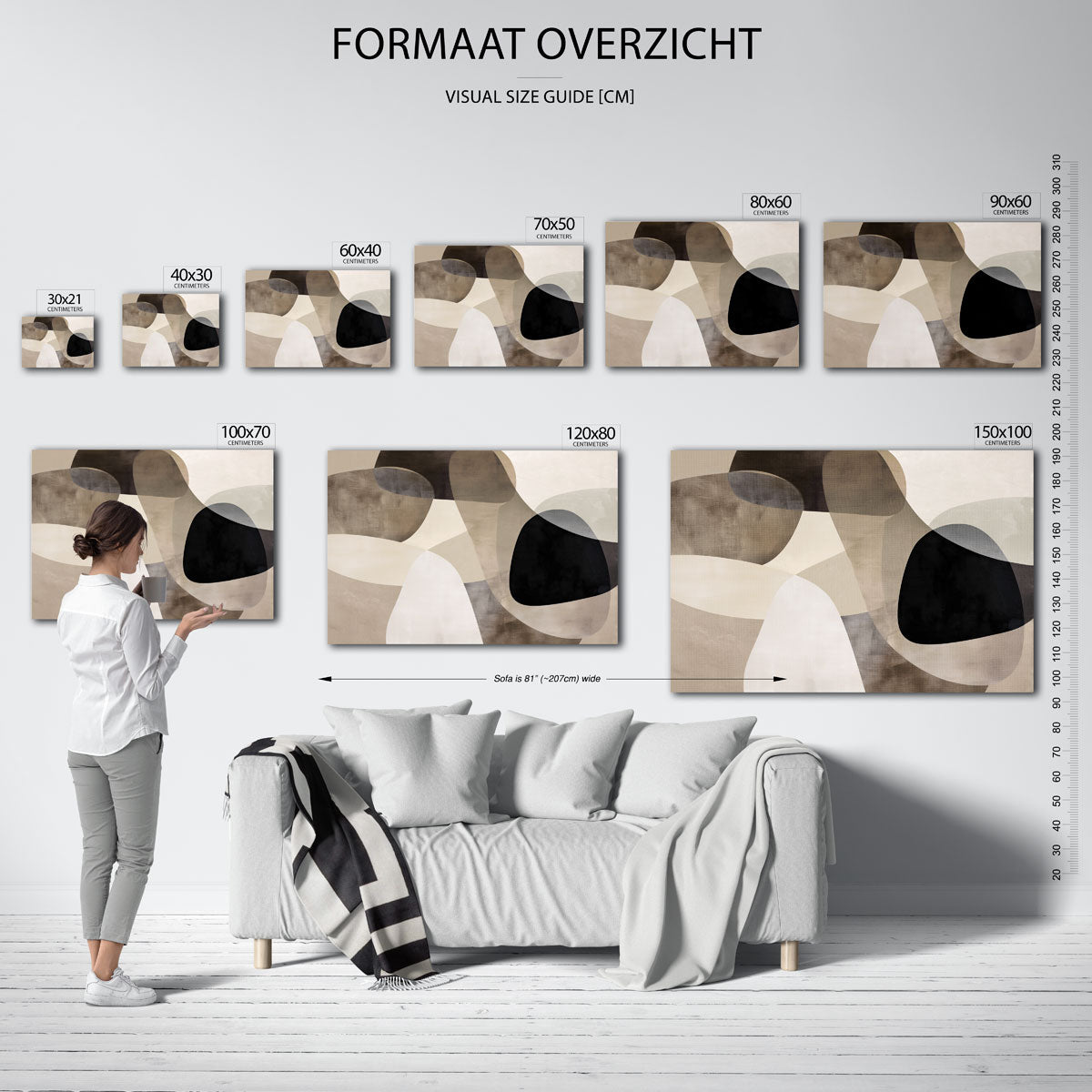 Abstracte vormen Poster